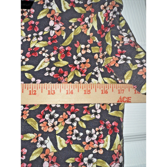 J. Jill Sz XS Maxi Dress Floral Print Flowy Short Sleeve Casual Relaxed - Picture 6 of 12